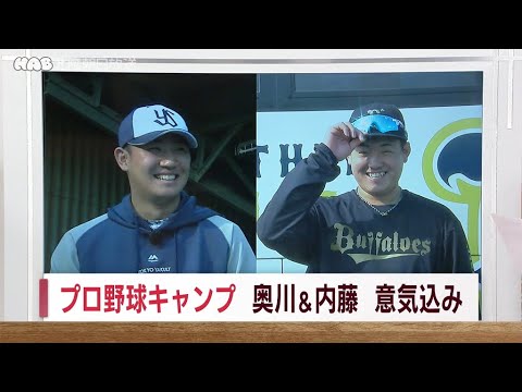 プロ野球　ヤクルト奥川＆オリックス内藤　意気込み