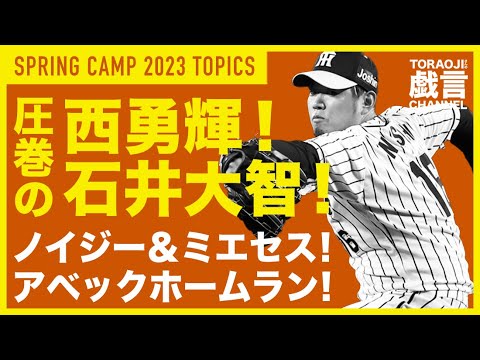 『阪神／春季キャンプTOPICS』圧巻の西勇輝！石井大智！ノイジー＆ミエセス アベックホームラン！