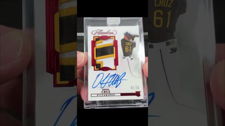 2022 Flawless Baseball Oneil Cruz Rookie Patch Autograph! #panini #pirates #shorts