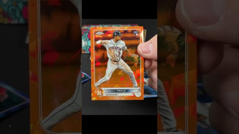 2022 Topps Chrome Sapphire Jeremy Pena Orange! #topps #astros #shorts