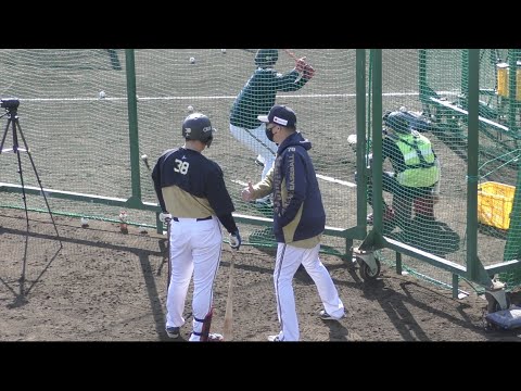 来季こそブレイクなるか！？中嶋監督が来田涼斗を直接指導！#オリックス#バファローズ#キャンプ