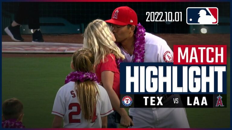 【MLB】10.1 レンジャーズ vs エンゼルス 日本語ハイライト