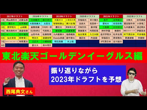 東北楽天ゴールデンイーグルスドラフト振り返りながら2023年ドラフトを予想