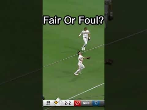 Is The Ball Fair Or Foul? Close Call!