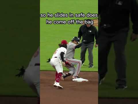 Is The Baserunner Safe Or Out At Second? #baseball #mlb