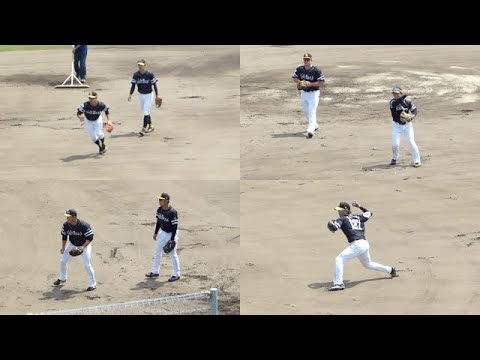 ソフトバンク２軍内野守備練習「あの選手うまっw」【2022年 ソフトバンクホークス対中日ドラゴンズ プロ野球 2軍ファーム戦 ウエスタンリーグ ナゴヤ球場】