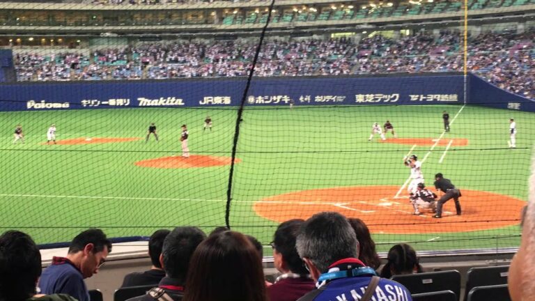 中日ドラゴンズ遠藤一星の送りバント【バックネット裏から】