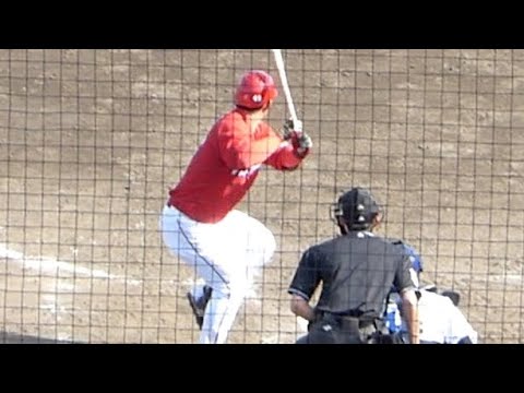 正随優弥９回表打席【2022年4月22日 広島カープ対中日ドラゴンズ プロ野球 2軍ファーム戦 ウエスタンリーグ ナゴヤ球場】