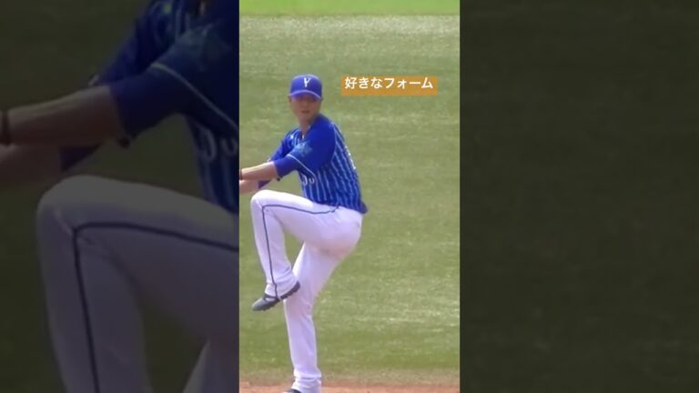 【スローで見る】横浜DeNA宮國椋丞の投球フォーム