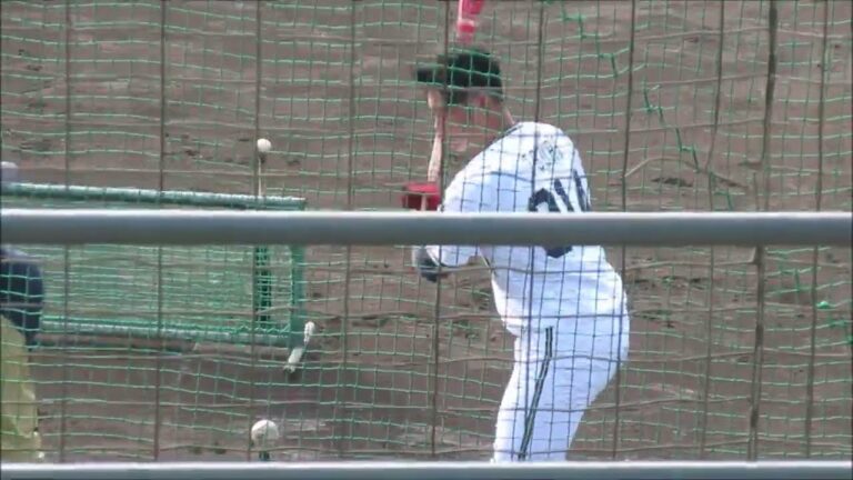 釣寿生選手（育成ドラフト4位/京都国際高卒）置きティー　【オリックス・バファローズ2023春季キャンプ】