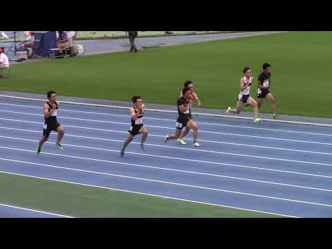 男子 100ｍ 第2レース1組 (+0.3) 三本木優也：第1回 WPA公認 NAGASEカップ パラ陸上競技大会