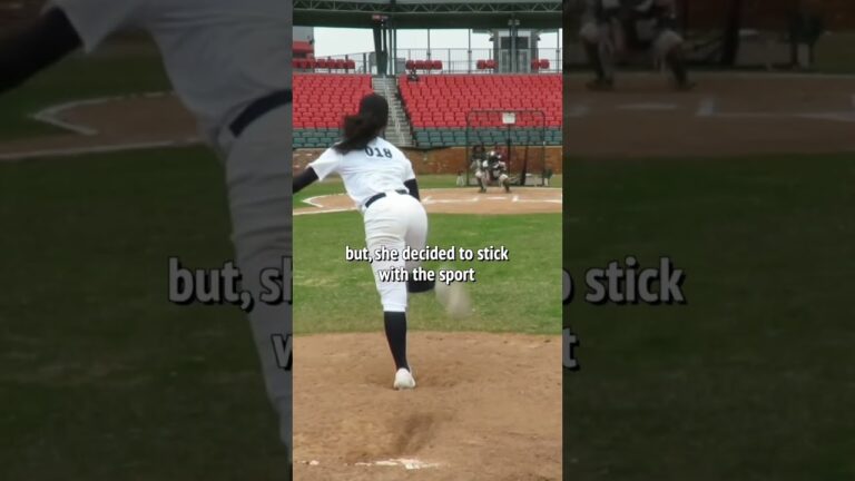 The First Female to Ever Play D1 Baseball 😳 | #shorts