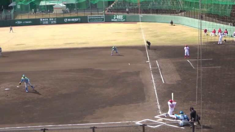 カープ（2軍）vs セガサミーの練習試合（2023.02.21）/中村貴浩選手のホームラン！！（対戦投手：荘司宏太）　6回表