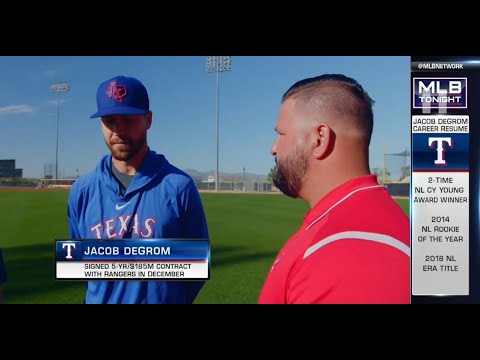 ジェイコブ・デグロムがMLBネットワークに参加し、テキサス・レンジャーズとの5年1億8500万ドルの契約について語る