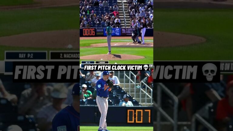 first pitch clock penalty in MLB history..