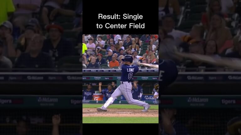 Brandon Lowe Tampa Bay Rays Slow Motion Swing #shorts