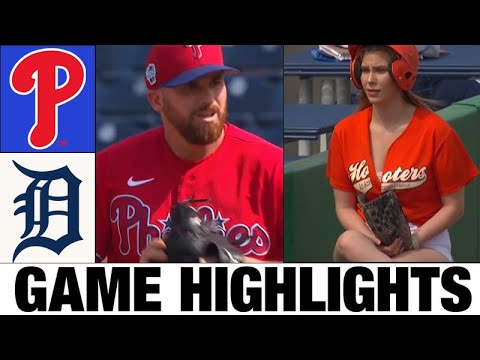 フィラデルフィア フィリーズ vs. デトロイト タイガース フルゲーム ハイライト |  2023 スプリング トレーニング - MLB プレシーズン