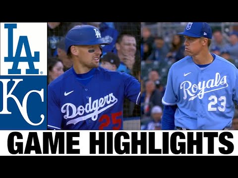 カンザスシティ ロイヤルズ対ロサンゼルス ドジャースの試合のハイライト |  2023 スプリング トレーニング - MLB プレシーズン