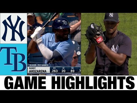 ニューヨーク ヤンキース vs. タンパベイ レイズ フル ゲーム ハイライト |  2023 スプリング トレーニング - MLB プレシーズン