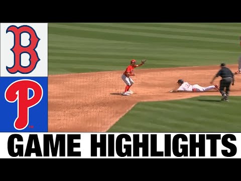 フィラデルフィア フィリーズ対ボストン レッド ソックスの全試合のハイライト |  2023 スプリング トレーニング - MLB プレシーズン