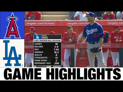 ロサンゼルス エンゼルス対ロサンゼルス ドジャースの試合ハイライト |  2023 スプリング トレーニング - MLB プレシーズン