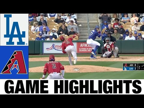 ロサンゼルス ドジャース対アリゾナ ダイヤモンドバックス ゲーム 2 ハイライト |  2023 スプリング トレーニング - MLB プレシーズン