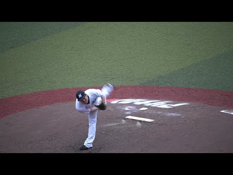 三者凡退で安定の小野郁　2023千葉ロッテオープン戦