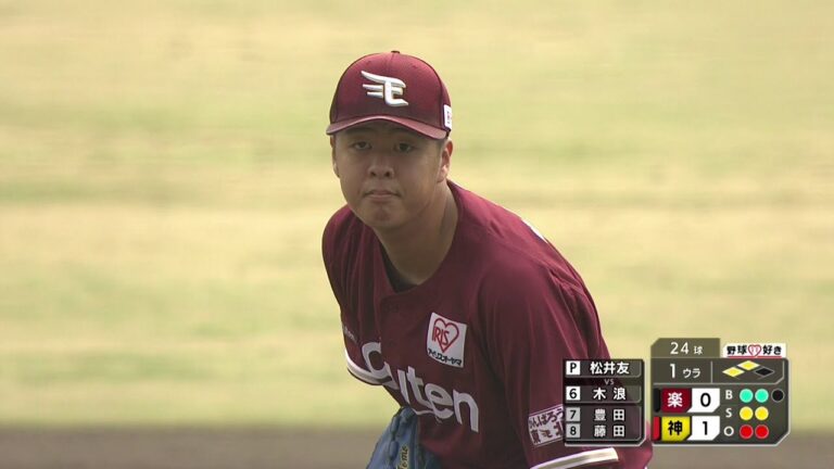 楽天の先発は松井友飛 -2022年プロ野球ファーム日本選手権-