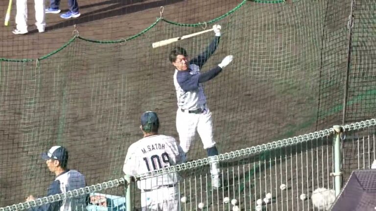 2023/2/12(日) トスバッティング 赤羽由紘(東京ヤクルトスワローズ) その2