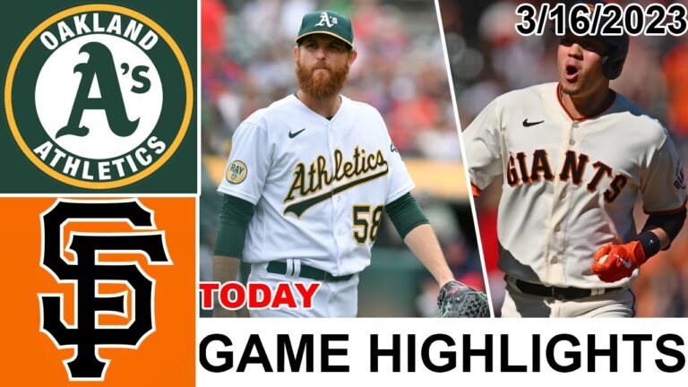 オークランド アスレチックス vs サンフランシスコ ジャイアンツ ハイライト |  MLB プレシーズン 2023 年 3 月 17 日