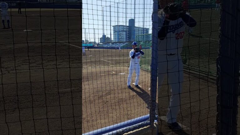 2023/3/14ナゴヤ球場ブルペン投球　松田亘哲選手 #中日ドラゴンズ #プロ野球 #ナゴヤ球場
