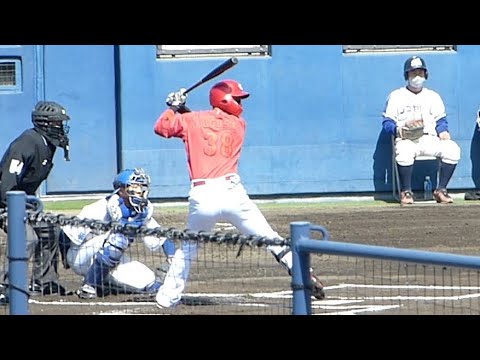 宇草孔基の第一打席（2023年3月14日ウエスタン・リーグ春季教育リーグ中日ドラゴンズ vs 広島カープ）