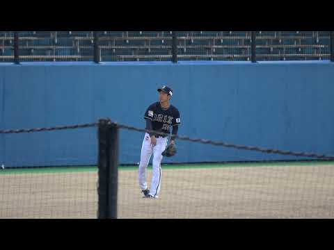 オリックスバファローズ 小野泰己投手 先発投手の試合前遠投 2023/3/15 草薙球場