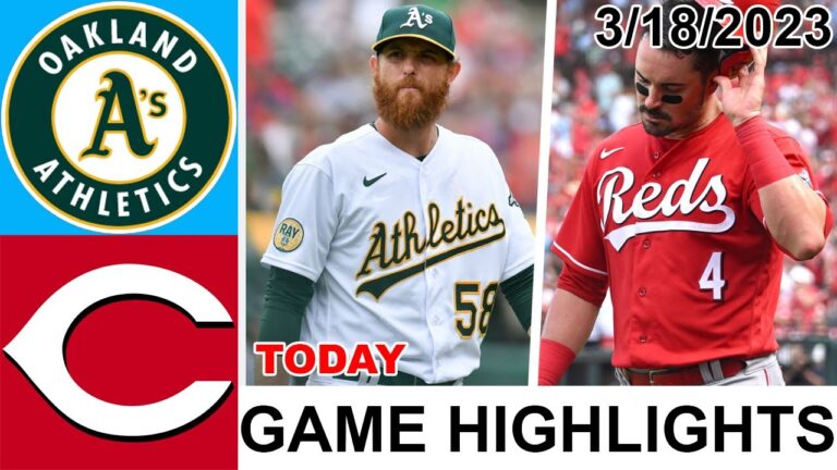 オークランド・アスレチックス vs シンシナティ・レッズ ゲームのハイライト |  MLB プレシーズン 2023 年 3 月 18 日 |  MLB 2023