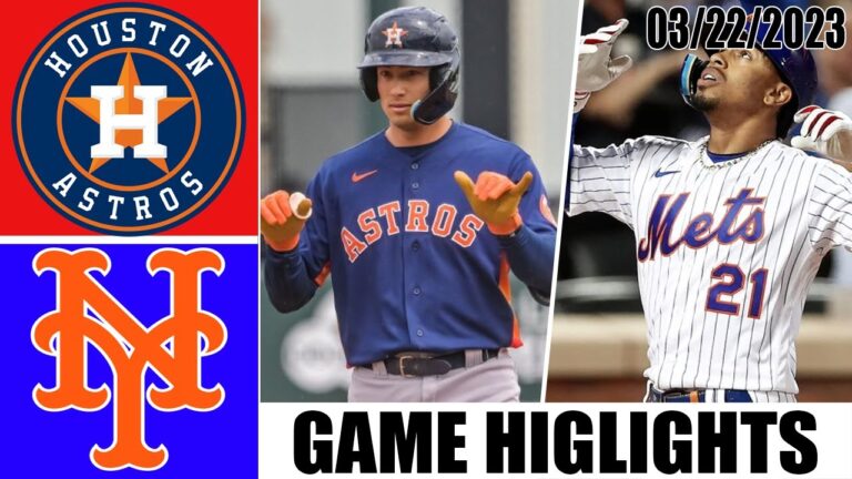 ヒューストン アストロズ vs ニューヨーク メッツ ハイライト |  MLB プレシーズン 2023 年 3 月 22 日