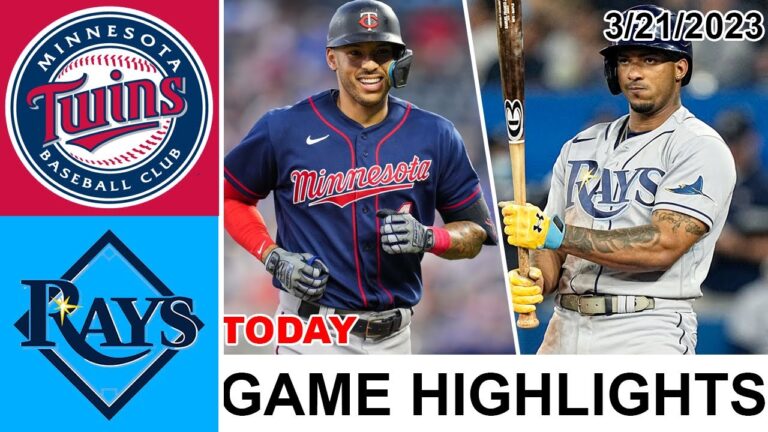 ミネソタ ツインズ vs タンパベイ レイズ ゲーム ハイライト |  MLB プレシーズン 2023 年 3 月 21 日