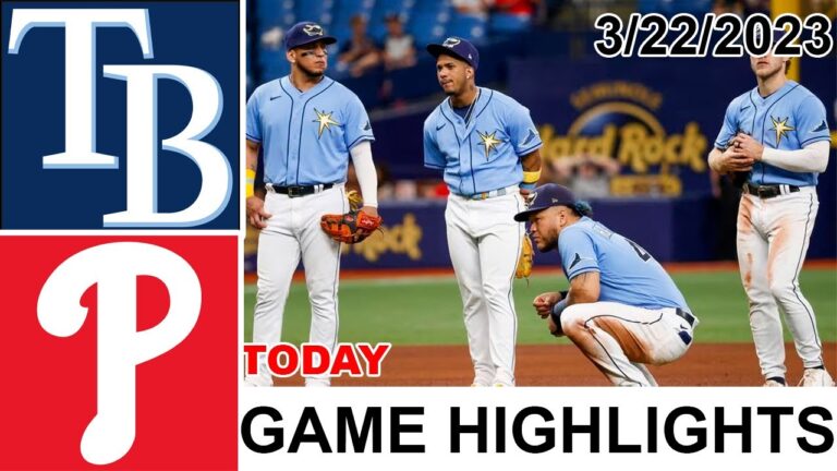 タンパベイ レイズ vs フィラデルフィア フィリーズ ゲーム ハイライト |  MLB プレシーズン 2023 年 3 月 22 日
