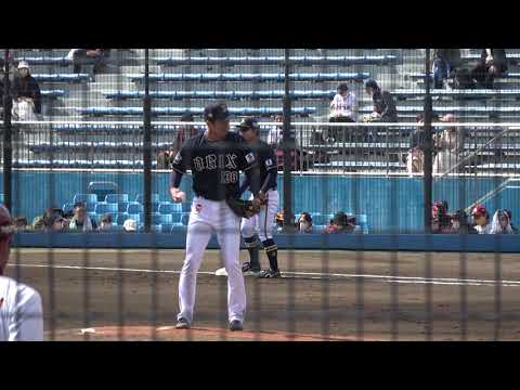 オリックスバファローズ 小野泰己投手 投球練習 2023/3/15 草薙球場