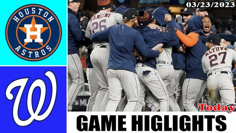 ヒューストン アストロズ vs ワシントン ナショナルズ ゲーム ハイライト |  MLB プレシーズン 2023 年 3 月 23 日