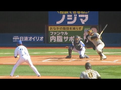【再び逆転】2023/03/14 阪神タイガース　原口文仁　レフトへの逆転2点タイムリーヒット！