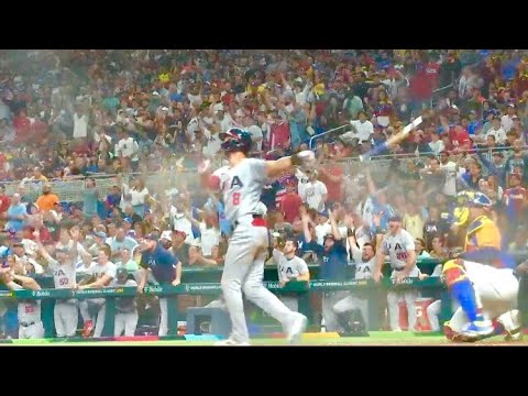 WBCアメリカVSベネズエラ　8回トレアターナー衝撃の逆転満塁弾！現地映像！！