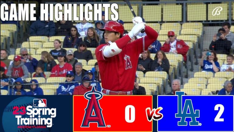 Angels vs. Dodgers 03/26 FULL Game 1+2 Highlights | 2023 Spring Training - MLB PreSeason