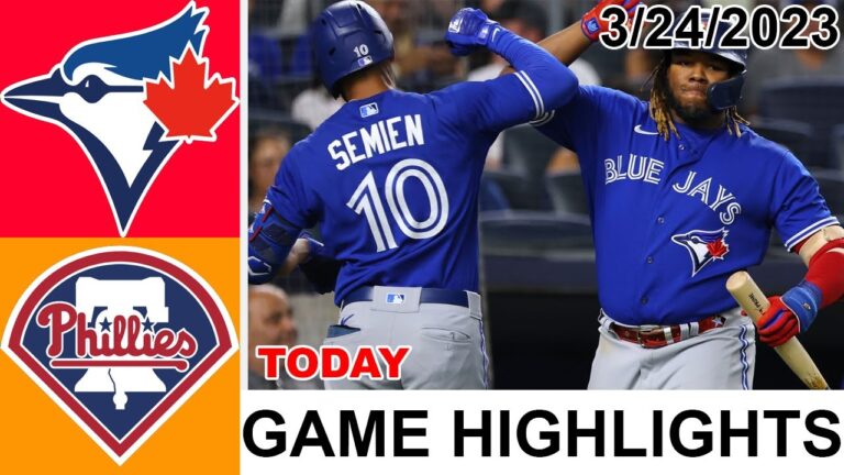 トロント・ブルージェイズ vs フィラデルフィア・フィリーズ ハイライト |  MLB プレシーズン 2023 年 3 月 24 日 |  MLB 2023