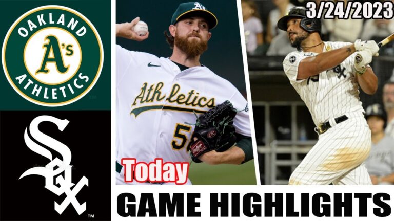 オークランド・アスレチックス vs シカゴ・ホワイトソックス フルゲームハイライト |  MLB プレシーズン 2023 年 3 月 24 日