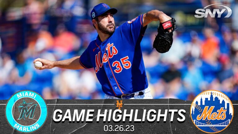 Mets vs Marlins Highlights: Justin Verlander walks four in final game of spring training | SNY