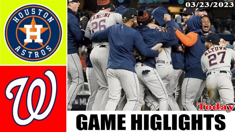 ヒューストン アストロズ vs ワシントン ナショナルズ フルゲーム ハイライト |  MLB プレシーズン 2023 年 3 月 23 日