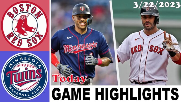 ボストン レッド ソックス VS ミネソタ ツインズ ハイライト |  MLB プレシーズン 2023 年 3 月 22 日