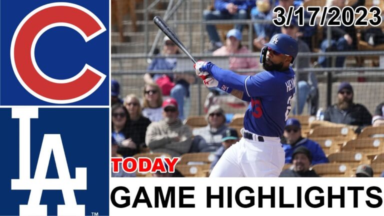 ロサンゼルス・ドジャース vs. シカゴ・カブス フルゲームのハイライト |  MLB プレシーズン 2023 年 3 月 17 日