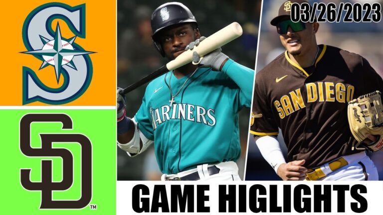 サンディエゴ・パドレス vs シアトル・マリナーズ GAME ハイライト |  MLB プレシーズン 2023 年 3 月 26 日