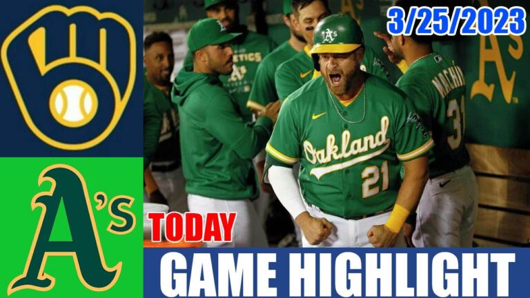 オークランド アスレチックス vs ミルウォーキー ブルワーズ ゲーム ハイライト |  MLB プレシーズン 2023 年 3 月 25 日